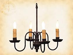 Peppermill Wrought Iron Chandelier