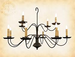Monticello Wrought Iron Chandelier