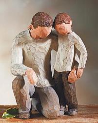 Father and Son Willow Tree Figurine
