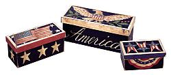Old Glory Stackable Boxes
