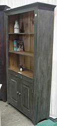 Handfinished Bookcase w/Doors