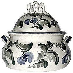 Stoneware Pottery Casserole with Lid