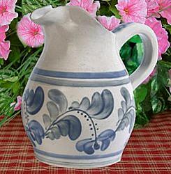 Stoneware Pottery Pitcher 3 Quart