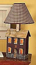 Narrow Saltbox House Lamp