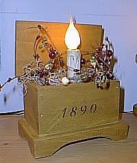 Antiqued Candle Box