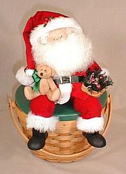 Santa Longaberger Special Edition 2002 Doll with Longaberger Basket