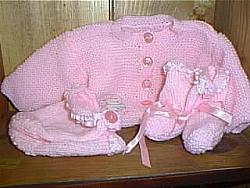 Knitted Layette Set