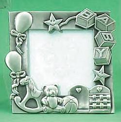 Baby Square Pewter Frame