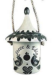 Personalized Pottery Birdhouse