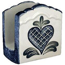 Stoneware Pottery Napkin Holder